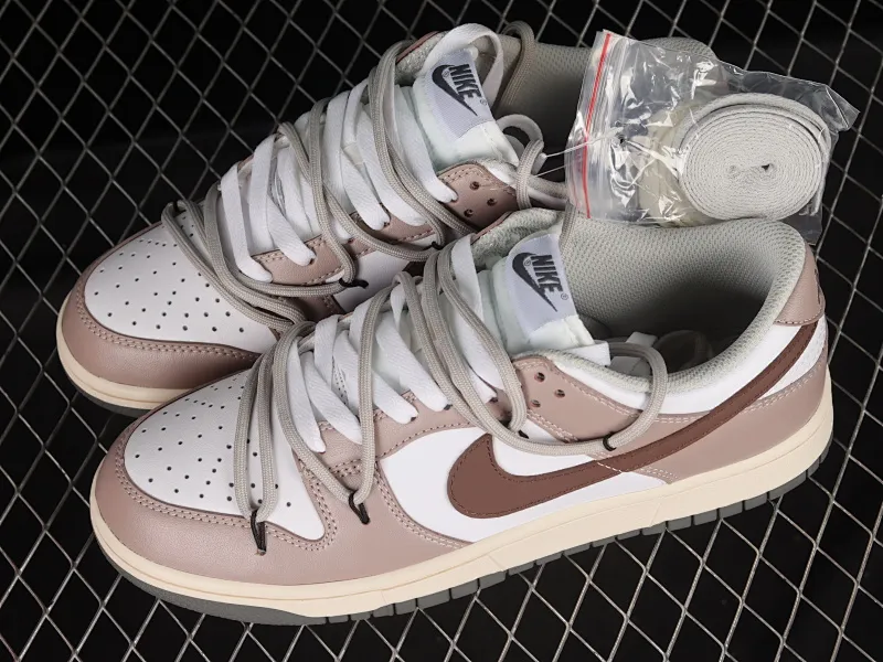 All Categories Nk SB Dunk Series Nk SB Dunk Low Low-top sneakers Nk Dunk Low Coco Latte Customized deconstructed strap casual sneakers DD1503-117